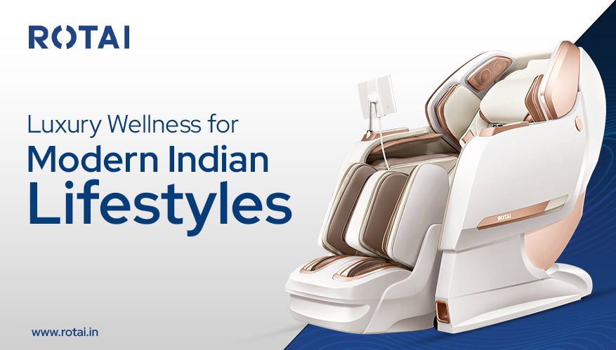 Rotai Zenora Best Luxury Full Body Massage Chair in India 1 Rotai Zenora luxury wellness chair designed for modern Indian lifestyles and premium home relaxation